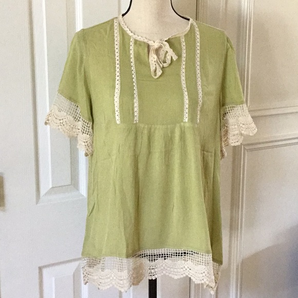 Listicle babydoll lace top - Picture 4 of 8